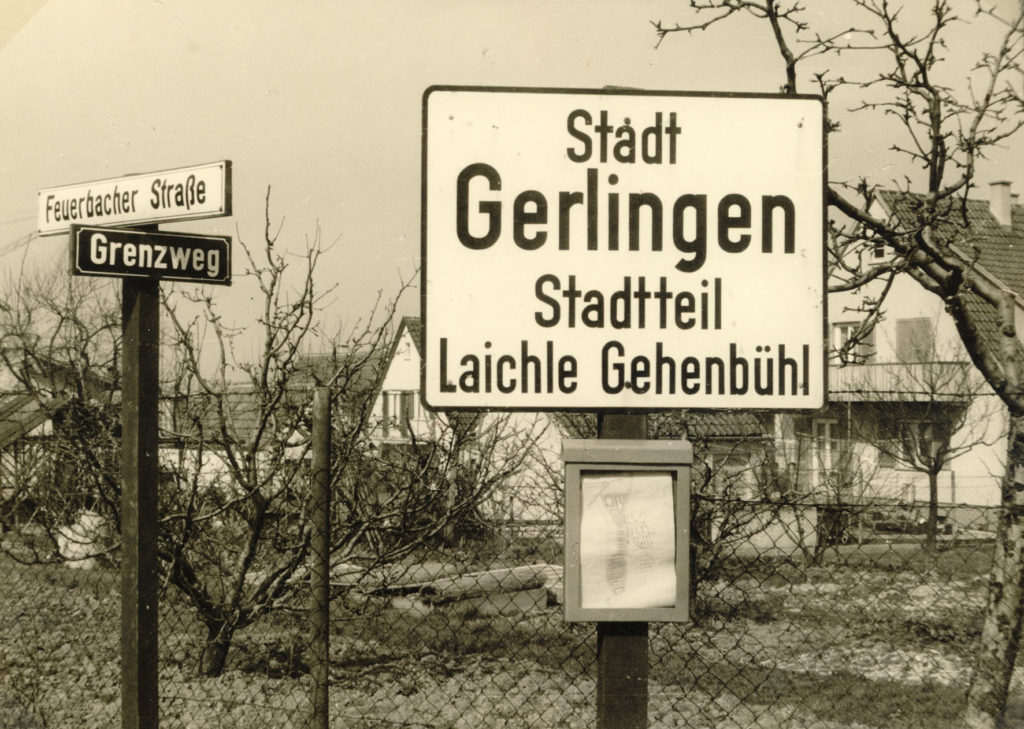 Grenzweg Gehenbühl um 1959