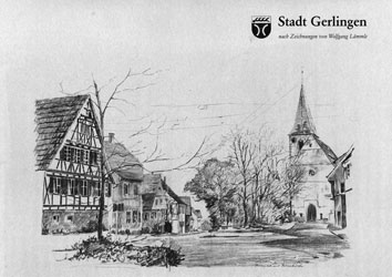 Stadt Gerlingen nach Zeichnungen von Wolfgang Lämmle