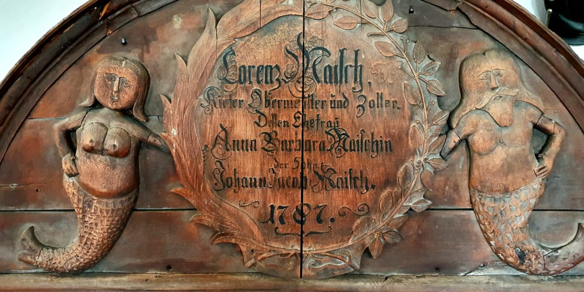 Türschild von Küfermeister Maisch 1787