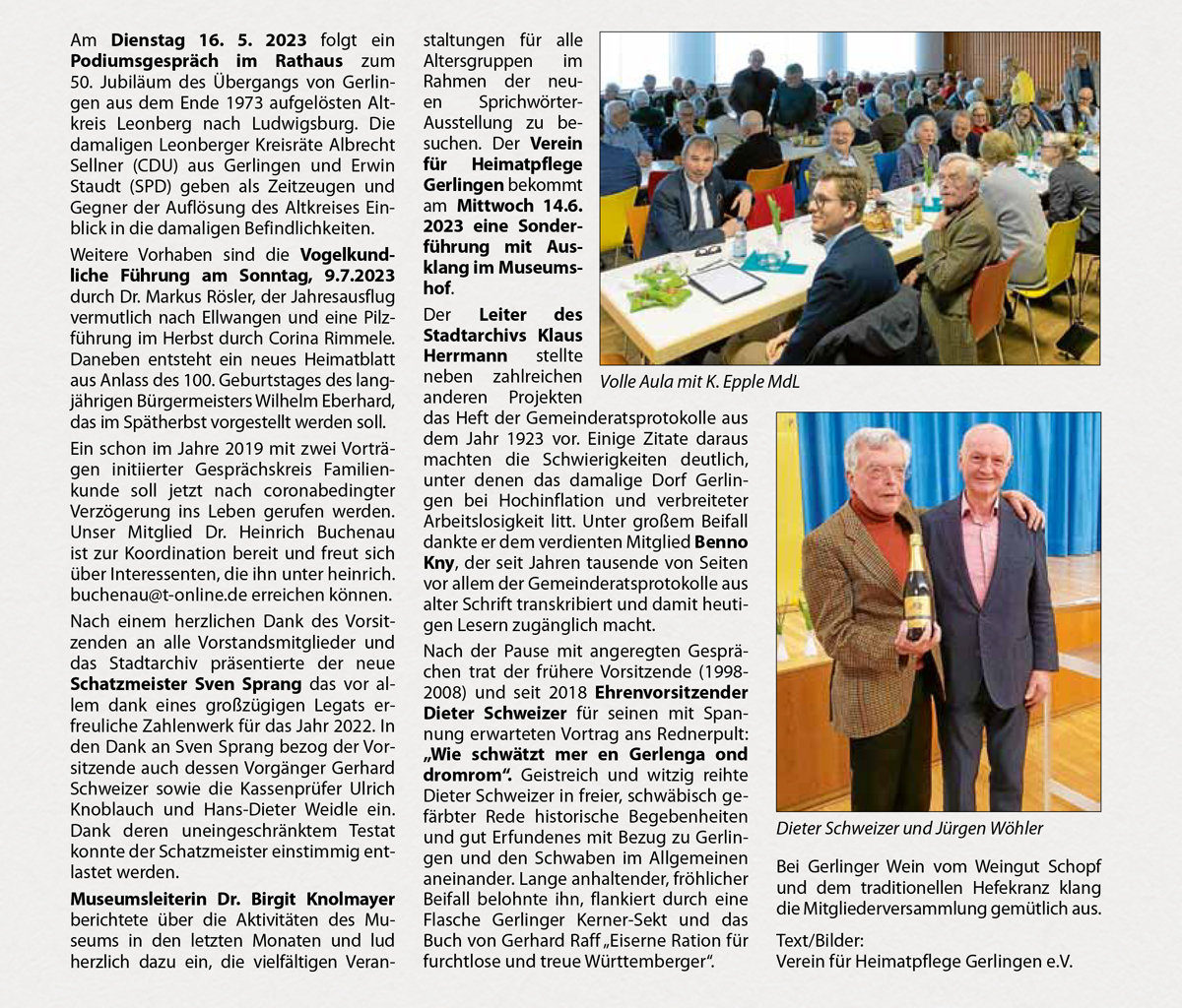 Gerlinger Anzeiger vom 06.04.2023