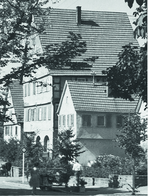 Das dreistöckige Grosse Haus (1970 abgebrochen)