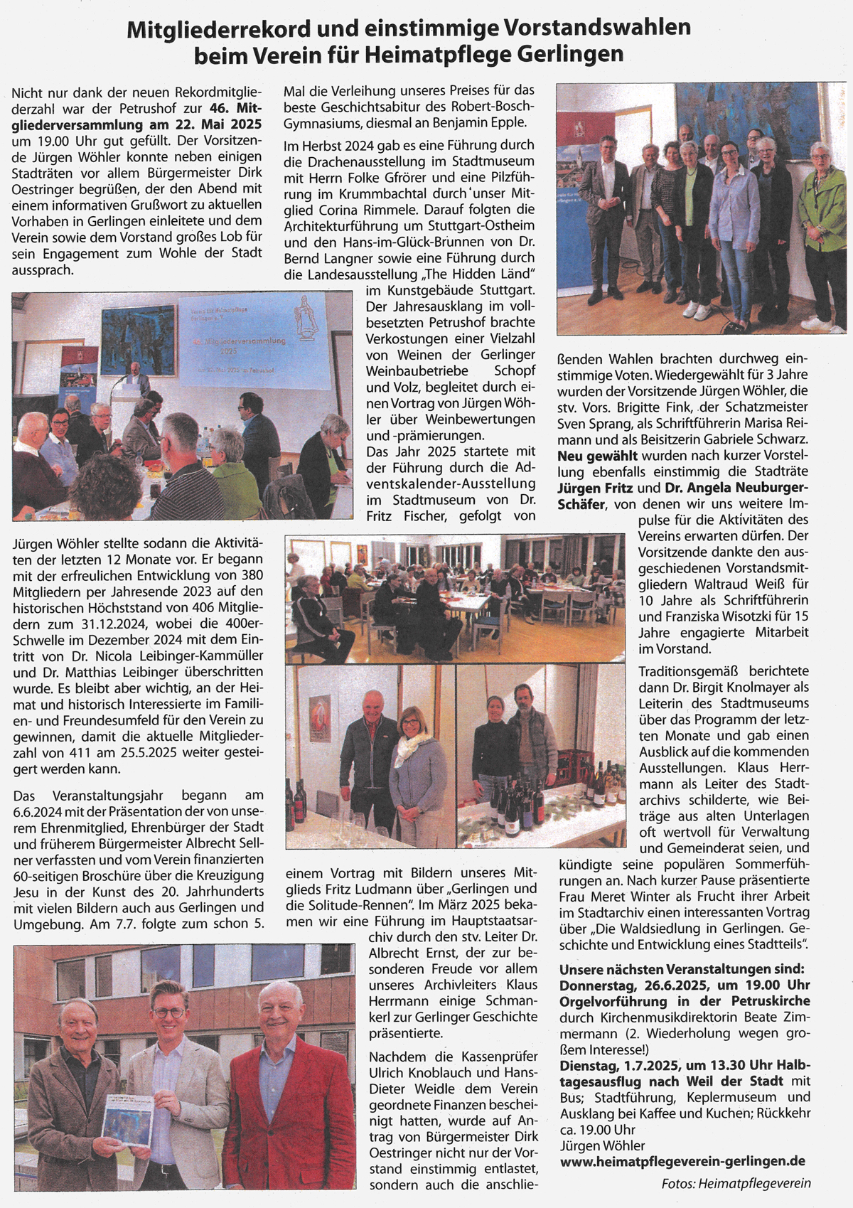 Gerlinger Anzeiger vom 06.06.2025