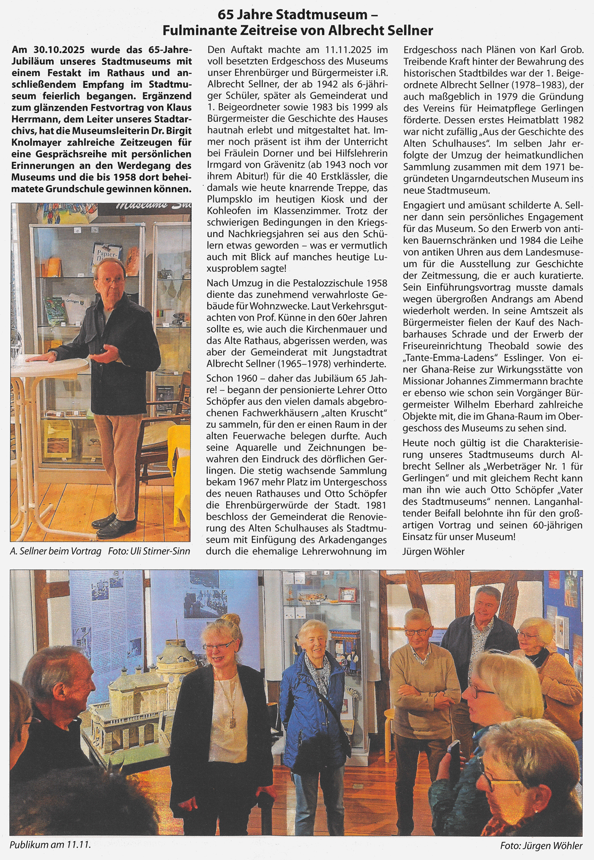 Gerlinger Anzeiger vom 21.11.2025